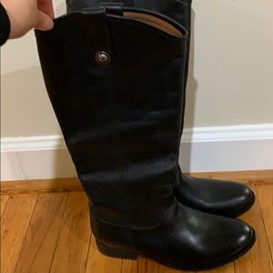 Black Frye Boots Leather